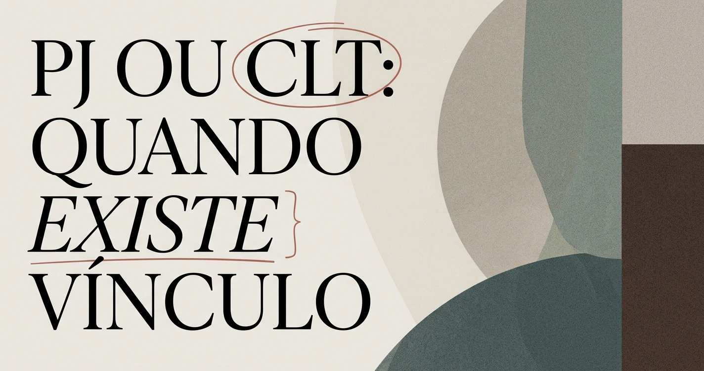 PJ ou CLT: quando existe vínculo empregatício
